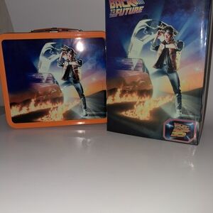 Back to the Future Lunchbox and Action Figure